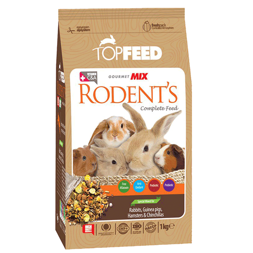 غذای خشک جوندگان تاپ فید Rodent copmlete feed وزن 1 کیلوگرم