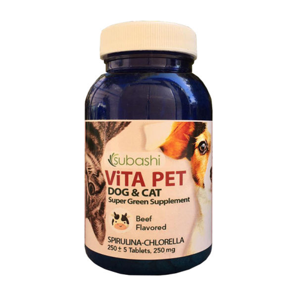 قرص مکمل ویتامینه غذای سگ و گربه سوباشی مدل Vita Pet Beef Flavor